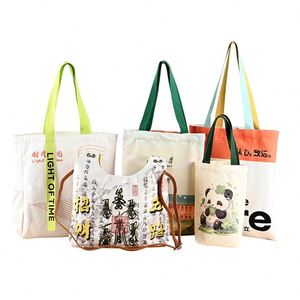 Bolsas de Tela de Algodón Natural Promocionales AI-MICH, Bolsas de Compras Sólidas con Diseño Sublimado y Logotipo - Product Image 6