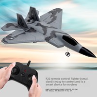 Avion télécommandé AiJH FX622, modèle F22, jouet en mousse, petit planeur avec lumières, avion de chasse télécommandé