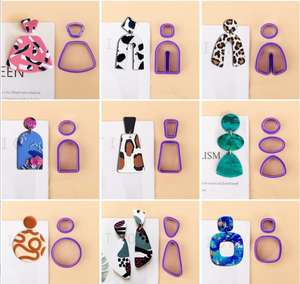 Alat Pemotong Tanah Liat Polimer Cetakan Pemotong Kerajinan DIY untuk Pembuatan Anting Perhiasan Liontin - Product Image 5