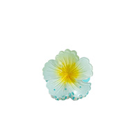 Nouvelle Arrivée Chaude YT Pince à Cheveux Fleur d'Hibiscus Hawaïenne 8 cm, Clip en Forme de Coquillage Scintillant pour Femmes