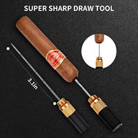 CIGARLOONG métal poinçon aiguilles cigare trou ouvert outils luxueux cigare perceuse cigare perforateur