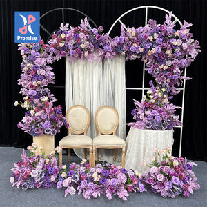 Chemin de table en fleurs artificielles en soie de qualité supérieure, écologique, toucher réel, avec couleur personnalisée pour la décoration de la maison, des fêtes et des mariages - Product Image 1