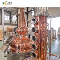 Alambic de distillation Leno Price Stiller en cuivre pour whisky, gin, vodka, avec colonne de reflux, équipement de distillerie de spiritueux