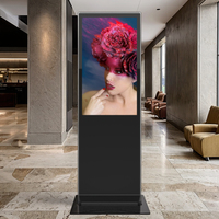 Tótem Publicitario con Pantalla Táctil LCD de 32/43/55/65/75/86 Pulgadas, Animación de Señalización, 4K, para Interiores, con Soporte de Pie, para Centros Comerciales y Tiendas Minoristas