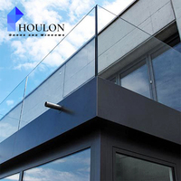 Colonne de balustrade en acier inoxydable pour chaîne d'approvisionnement mondiale, avec main courante en verre trempé pour escalier, balcon et jardin