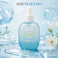 Sérum facial à l'acide hyaluronique et à l'ectoïne, marque privée, vente en gros, logo personnalisé, couleur, soins de la peau, OEM, ODM