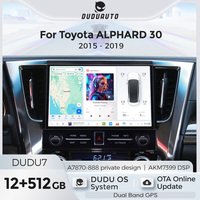 Reproductor de Audio para Auto DUDUAUTO DUDU7 A7870 AKM7739 VELVET DSP QLED 2K Android para Toyota Alphard 30 2015-2019 AH30