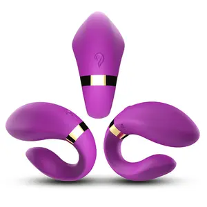 Бесплатный образец девушки C-образный двойной вибратор оптом сексуальные частные этикетки игрушки секс электрические вибраторы для пар