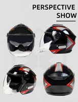 Casque de moto demi-face respirant pour vélo électrique, vente en gros d'usine