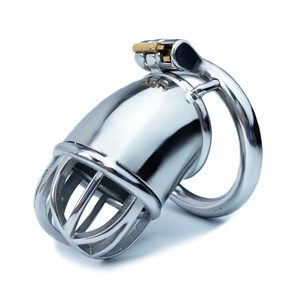 Jaula de Castidad Masculina FRRK Strong Lock, Dispositivo de Castidad de Acero Inoxidable 304, Jaula de Castidad con Bloqueo para Pene, Juguetes Sexuales para Hombres, Sissy Gay - Product Image 5