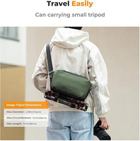 Tas selempang kanvas 2 dalam 1, tas bahu sehari-hari & kamera selempang multifungsi, tas ransel DSLR portabel untuk fotografi