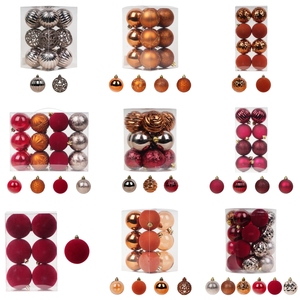 Jintai - Juego de 8 Bolas <span class=keywords><strong>Rojas</strong></span> de 6 cm Personalizadas y Profesionales para Decoración de Bodas, Adornos Navideños, <span class=keywords><strong>Esferas</strong></span> Colgantes para Árbol de <span class=keywords><strong>Navidad</strong></span> - Product Image 3