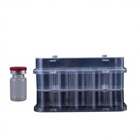 Vente en gros de boîtes de flacons transparents en PP étanches et antichoc de 2 ml/3 ml/5 ml/10 ml, lot de 10, pour le stockage
