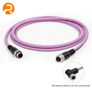 <span class=keywords><strong>สาย</strong></span>เคเบิล CANopen แบบกำหนดเอง M12 ตัวผู้-ตัวเมีย X2X Link PUR OFC สำหรับหุ่นยนต์พลังงานใหม่ โดรน และอุปกรณ์อัตโนมัติ - Product Image 1
