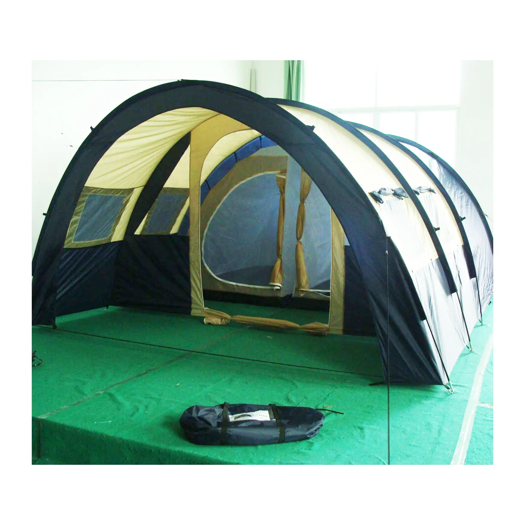 Wind Valley High Quality Big Folding Outdoor Camping Hiking 4-6 Person Large Family Tunnel Tent