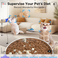 Mangeoire pour animaux de compagnie intelligente 6L WiFi App Control Distributeur de nourriture pour animaux de compagnie Caméra Chien Chat Mangeoire automatique pour animaux de compagnie avec caméra de vision nocturne infrarouge