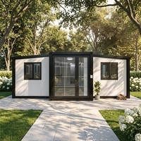 Casa Contenedor de Lujo Telescópica y Expandible con Baño de Instalación Rápida para Uso en Exteriores como Tienda de Campaña, Oficina, Hotel, Villa