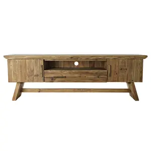 MUEBLE TV DE MADERA RECICLADA 180x45x60cm 52:00 NATURAL - Product Image 1