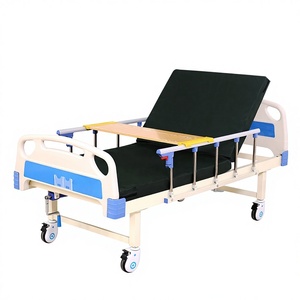 Lit médical en acier laminé à froid, personnalisable, simple/double, avec fonction bascule et trou pour chaise roulante, pour hôpitaux - Product Image 1