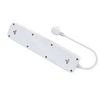 Multiprise Wi-Fi Tuya standard européen avec 4 prises AC, 1 port USB-C et 3 ports USB pour charge rapide
