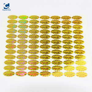 ゴールデンケースカービングゴールドプリントダイカット素材ブランクビニールホログラムステッカー用レーザーカスタムシート改ざん防止ダブルカラー - Product Image 3