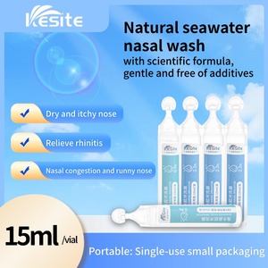 Dung dịch muối nhà máy kesite 0.9% y tế Mũi Natri clorua không tiêm nước rửa mũi cầm tay 15ml 7 chiếc - Product Image 5