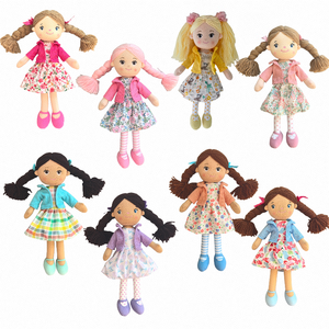 Großhandel 35 cm Custom Plüsch tier Plüsch puppe Gefüllte Plüsch Mädchen puppen Kawaii Plüsch Stoff puppen für Kinder Viele Farben - Product Image 6