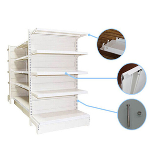 Estante de exhibición de panel trasero plano de 5 capas de doble cara del fabricante, estantería de tienda de supermercado de un solo lado - Product Image 2