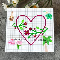 AAGU artigianato metallo taglio Die Scrapbook carta goffrato carta modello artigianale cuore foglia fiore fustro muore