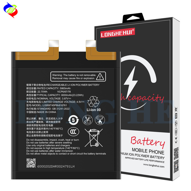 Original Battery Li3959T45P8h816761 for ZTE Nubia Z60 Ultra Phone Backup Battery