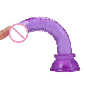 Vente en gros d'usine, jouets sexuels en cristal de gelée, pénis artificiel en PVC avec ventouse, <span class=keywords><strong>mini</strong></span> pénis coloré, jouet sexuel pour femmes - Product Image 5