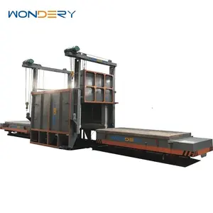 WONDERY New Type RT3-160-5 Electric Bogie Hearth Industrial Furnace For Car Bottom Trolley Type Tempering Heat Treatment