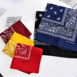 À la mode coton Paisley cajou fleur Bandana multifonctionnel petite écharpe carrée pour pour <span class=keywords><strong>Amazon</strong></span> Stock exportation mouchoirs - Product Image 3
