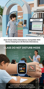 Reloj Inteligente con GPS 4G IP68 y <span class=keywords><strong>SIM</strong></span> para Niños, Botón SOS, Alarma, Llamada Bidireccional, Resistente al Agua, Reloj de Posicionamiento para Niños - Product Image 2