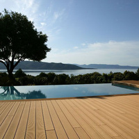 Planches de terrasse en composite IPE brossé Everjade, antidérapantes, à grain de bois moderne, pour jardin extérieur, imperméables, en plastique solide