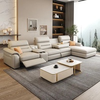Canapé inclinable électrique en cuir de luxe moderne italien GEDO 2026, mobilier de salon