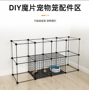 Corral Modular <span class=keywords><strong>para</strong></span> Mascotas, Color Negro, <span class=keywords><strong>para</strong></span> Perros, Gatos y <span class=keywords><strong>Conejos</strong></span>, Recinto Interior <span class=keywords><strong>para</strong></span> Mascotas - Product Image 2