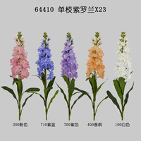 Bunga Delphinium Violet Kain Realistis Grosir untuk Dekorasi Pernikahan, Natal & Hari Ibu