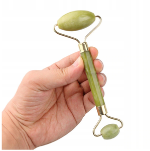 Rullo per <span class=keywords><strong>Massaggio</strong></span> in Giada Verde Naturale con Logo Personalizzato, Alta Qualità, Autentico Rullo in Giada Xiuyan e Guasha per il Viso - Product Image 2