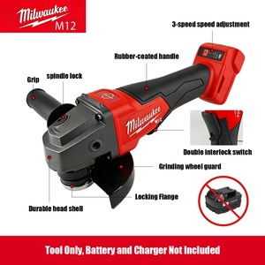 Topverkoper Milwaukee M18 Hoge Krachtige Slijptol 125mm FUEL Hot Selling Gereedschap Buitenwerkzaamheden Borstelloze Slijptol - Product Image 4