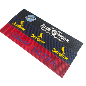 Customizable Rubber Bar Mat PVC <b>Silicone</b> Spill Mat Bar Runner Pub Rail Mat Drip Tray Non Slip Countertop <b>Pad</b> with Logo - Product Image 2