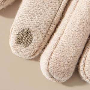 ถุงมือฤดูหนาวสำหรับผู้หญิง, ถุงมือ<span class=keywords><strong>ขน</strong></span>สัตว์หนาให้ความอบอุ่นนุ่มสบาย - Product Image 5
