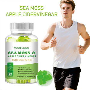 OEM/ODM Zeealg & Appelazijn Gummies met Bladderwrack + Grote Kliswortel voor Volwassenen - 60 stuks Energie Ondersteuning - Product Image 1