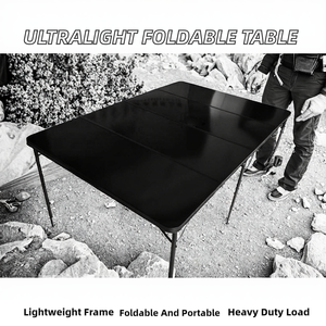 Ultralight Hot Selling Big 183cm Aluminum Frame MDF Top Panel <b>Folding</b> Portable AC2 Outdoor- Game <b>Table</b> Heavy Duty - Product Image 2