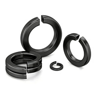 Rondelle de sécurité fendue DIN 127B en acier au carbone zingué HDG, oxyde noir, métrique M2 M3 M4 M5 M6 M8 M10 M12 M20 M30, vente en gros