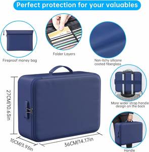Bolsa de Seguridad Personalizada con Logotipo, de 3 Capas, Impermeable y Resistente al Fuego, para Documentos y Dinero, para el Hogar, la Oficina o Viajes, con Cerradura - Product Image 6