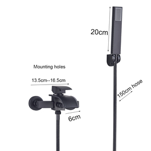 Treo Tường 2-Chức Năng Tĩnh Nhiệt Bồn Tắm Vòi Nước Chải Brass Kết Thúc Lạnh Tắm Nóng Vòi Nước Mềm Tạm Dừng Gốm Van Lõi - Product Image 4