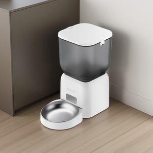 Distributeur automatique intelligent 4L en acier inoxydable étanche pour animaux de compagnie avec bol programmable et contrôle via application Tuya WiFi pour chiens et chats - Product Image 5
