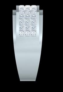 Bijoux fins glacé Hip Hop plaqué or 925 argent Sterling taille princesse laboratoire cultivé diamant bague pour hommes fête - Product Image 5