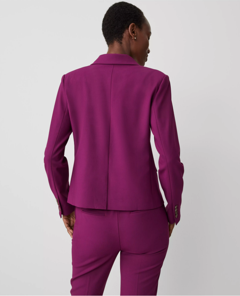 Chic Women's Cotton Blazer Dress Set Customized Elegant Long Dresses Festive  Chic One Button Peaked Lapel Suits Business| Alibaba.com